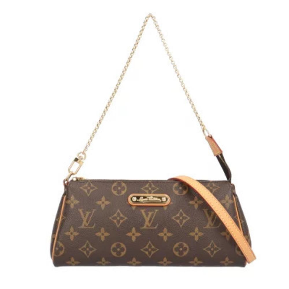 Louis Vuitton Eva Monogram Shoulder Bag Canvas Brown